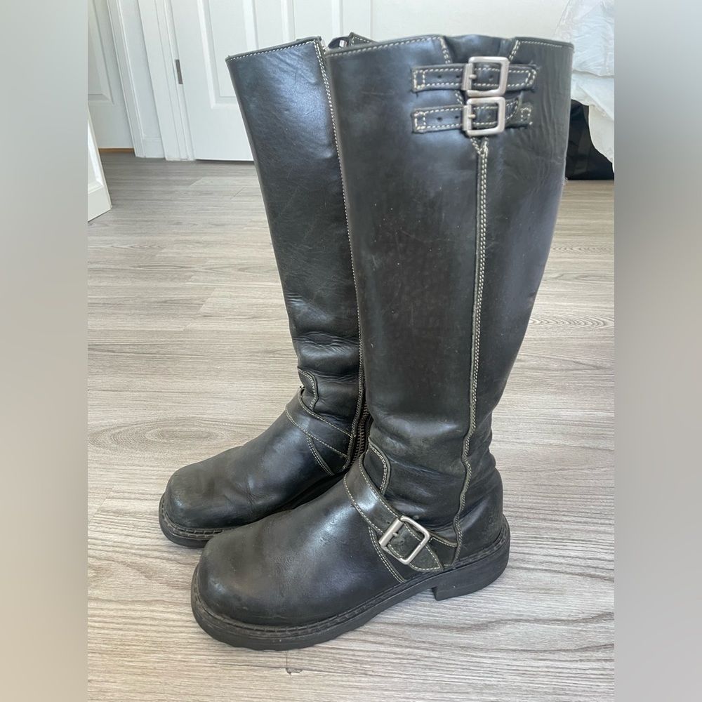 John Fluevog biker moto boots